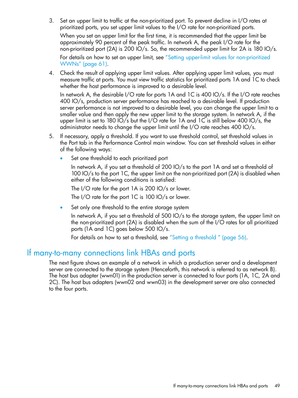 If many-to-many connections link hbas and ports | HP XP RAID Manager Software User Manual | Page 49 / 205
