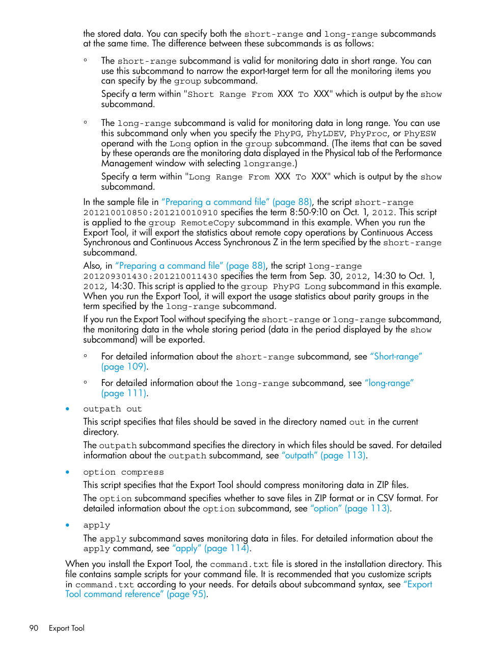 HP XP RAID Manager Software User Manual | Page 90 / 205