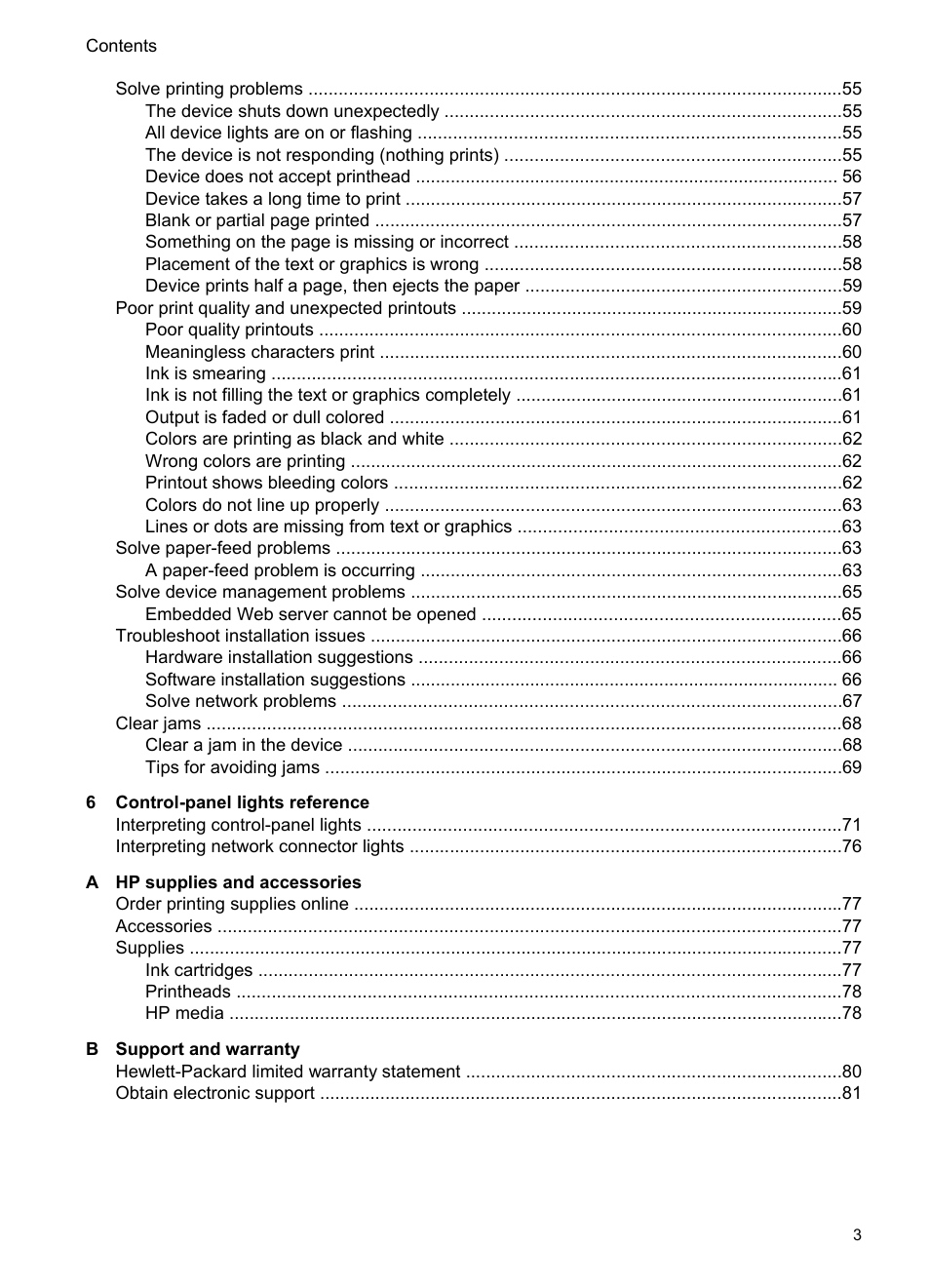 HP Officejet Pro K8600 Printer User Manual | Page 7 / 108