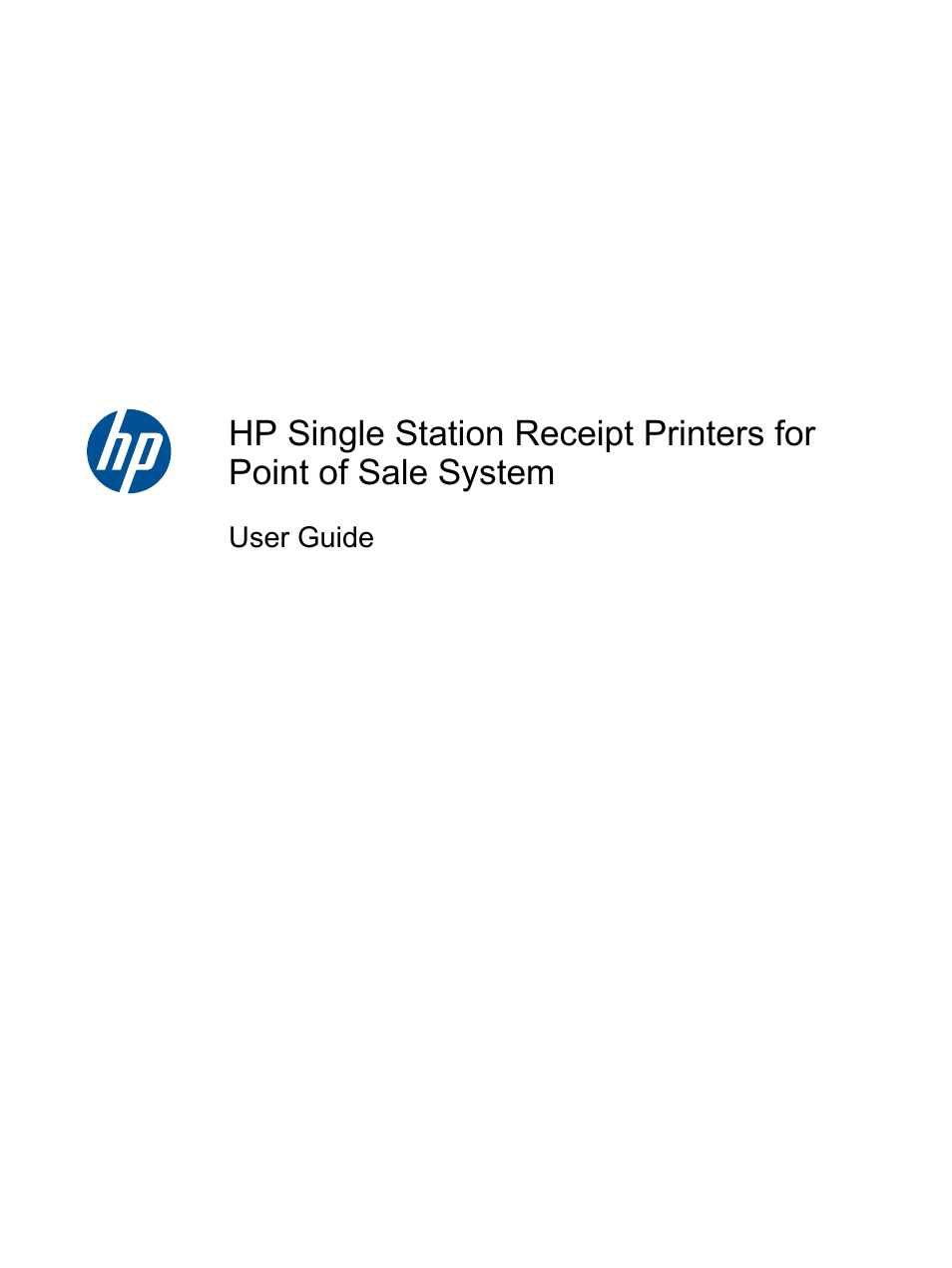 HP rp5700 Point of Sale System User Manual | 39 pages