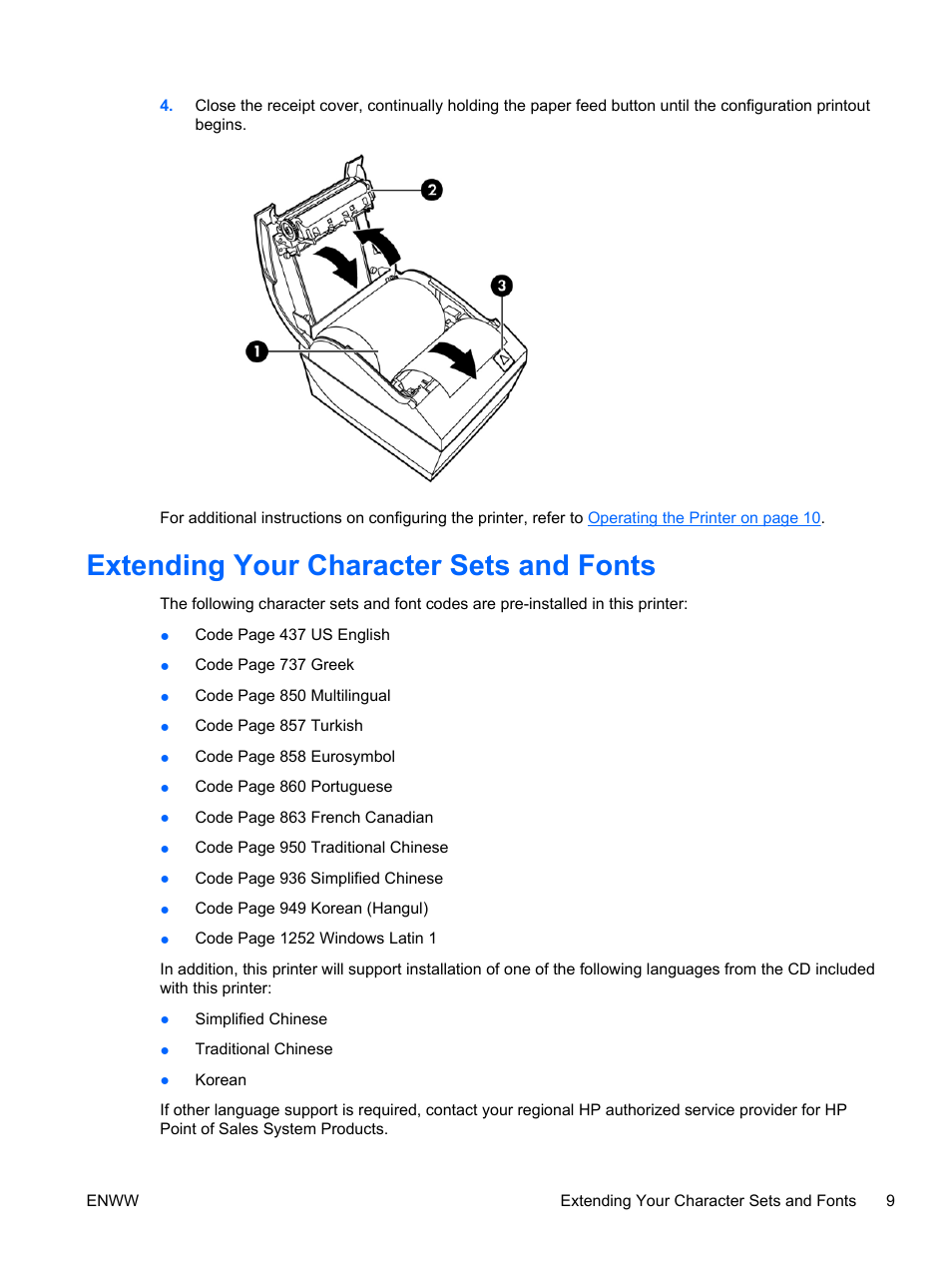 Extending your character sets and fonts | HP rp5700 Point of Sale System User Manual | Page 15 / 39