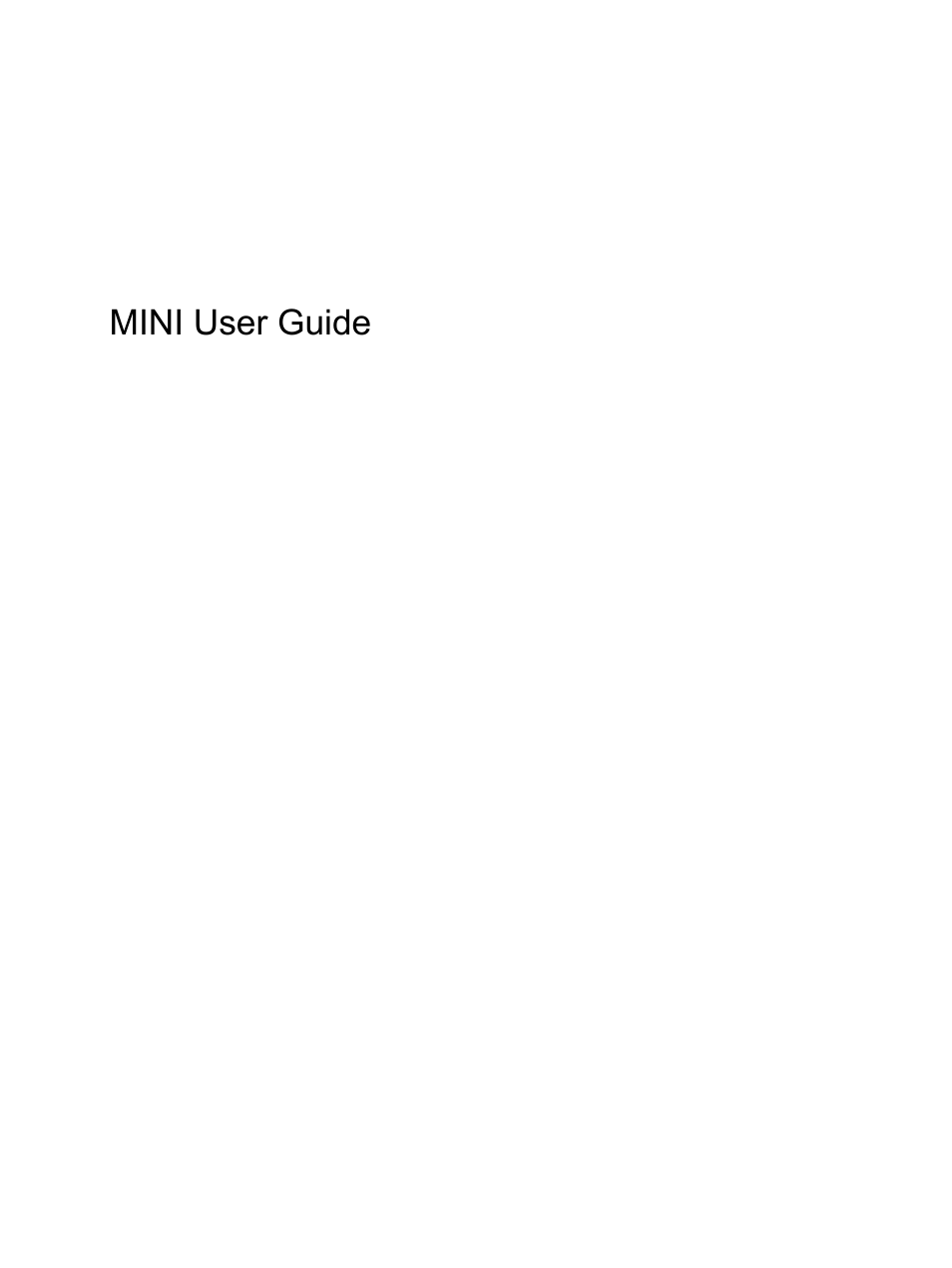 HP Mini 1132TU PC User Manual | 86 pages