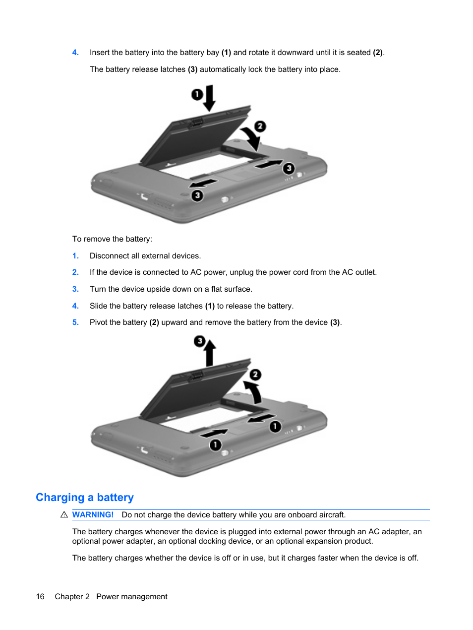 Charging a battery | HP Mini 1132TU PC User Manual | Page 26 / 86