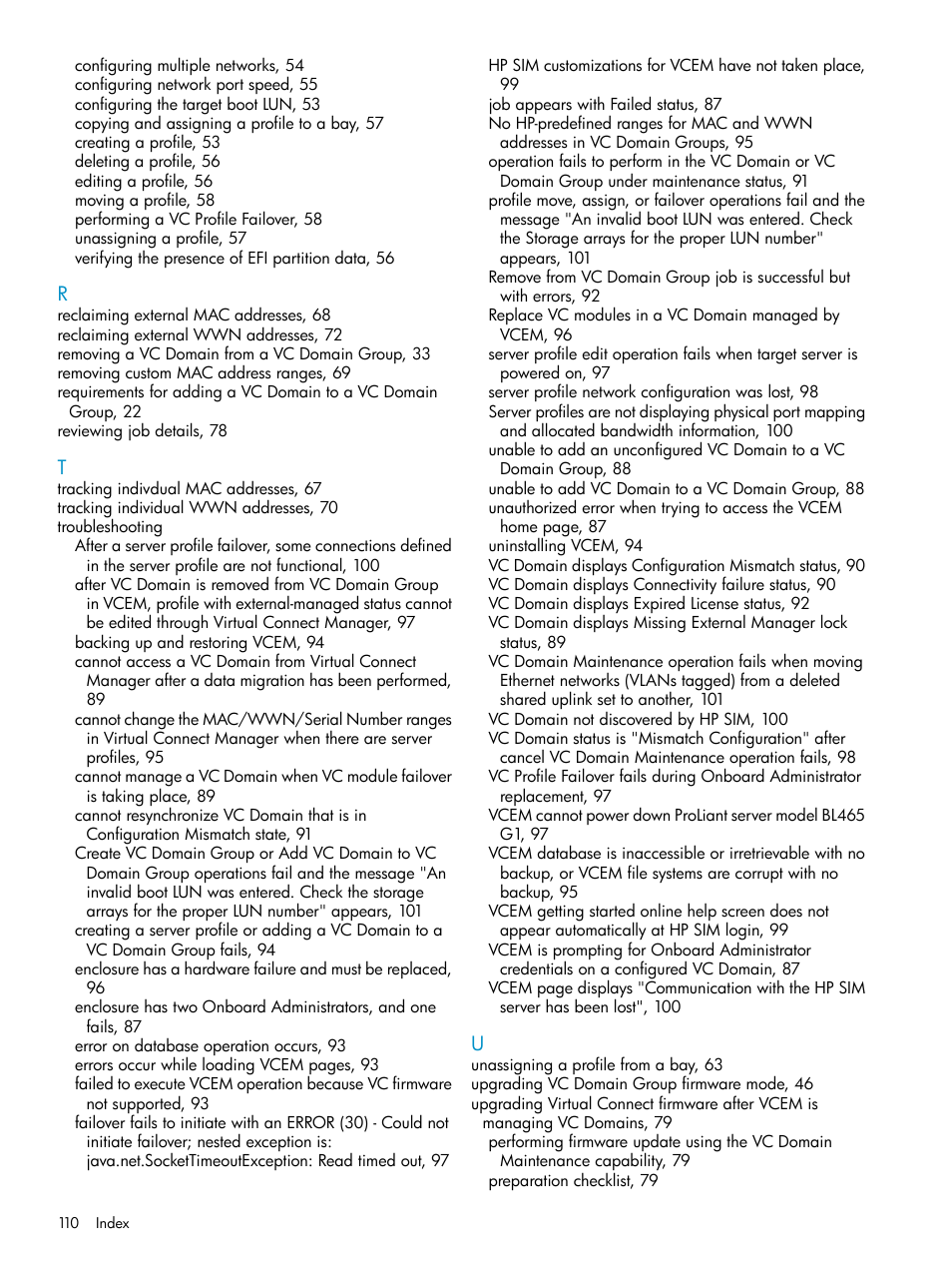 HP Virtual Connect Enterprise Manager Software User Manual | Page 110 / 111