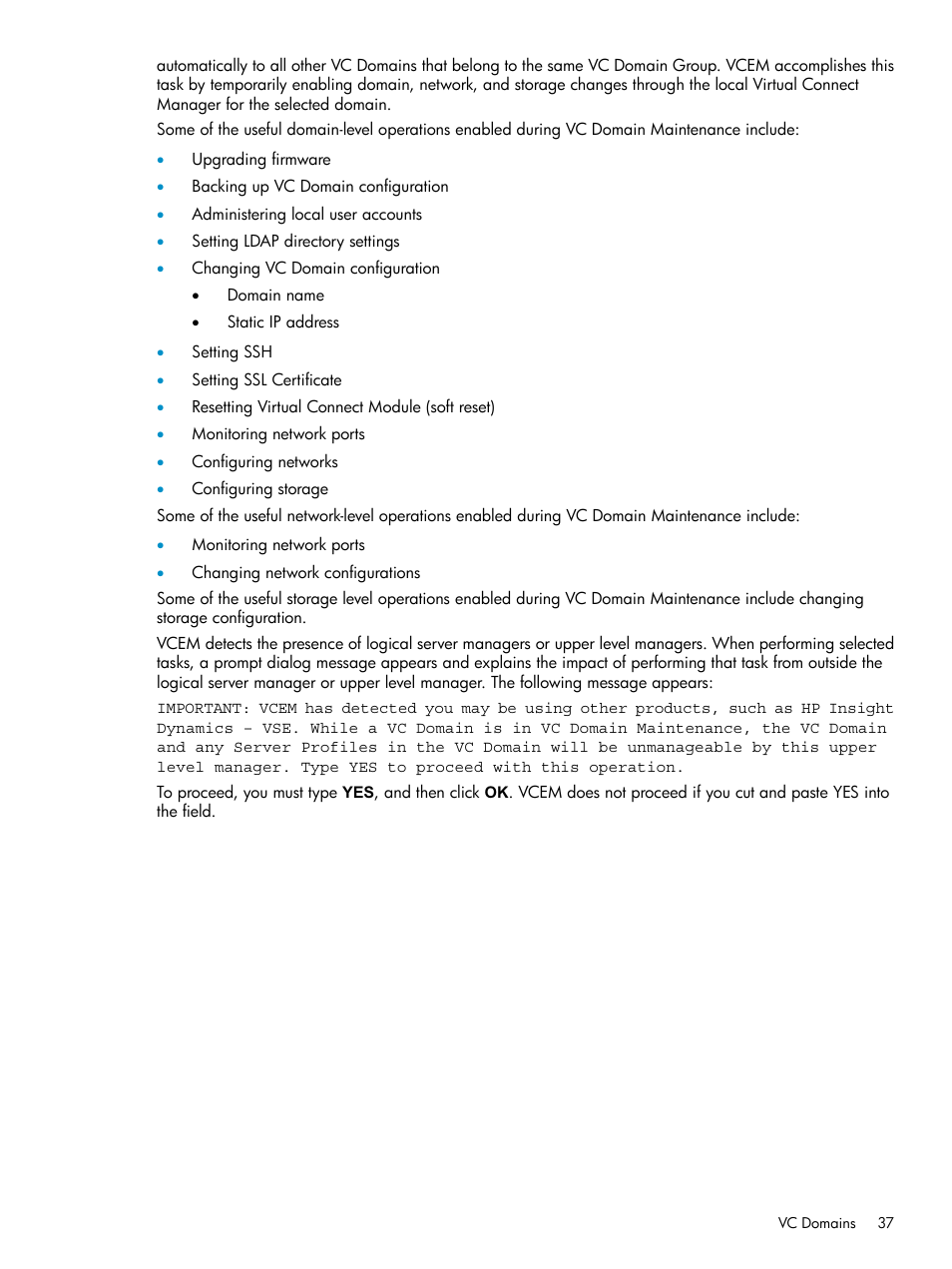 HP Virtual Connect Enterprise Manager Software User Manual | Page 37 / 111