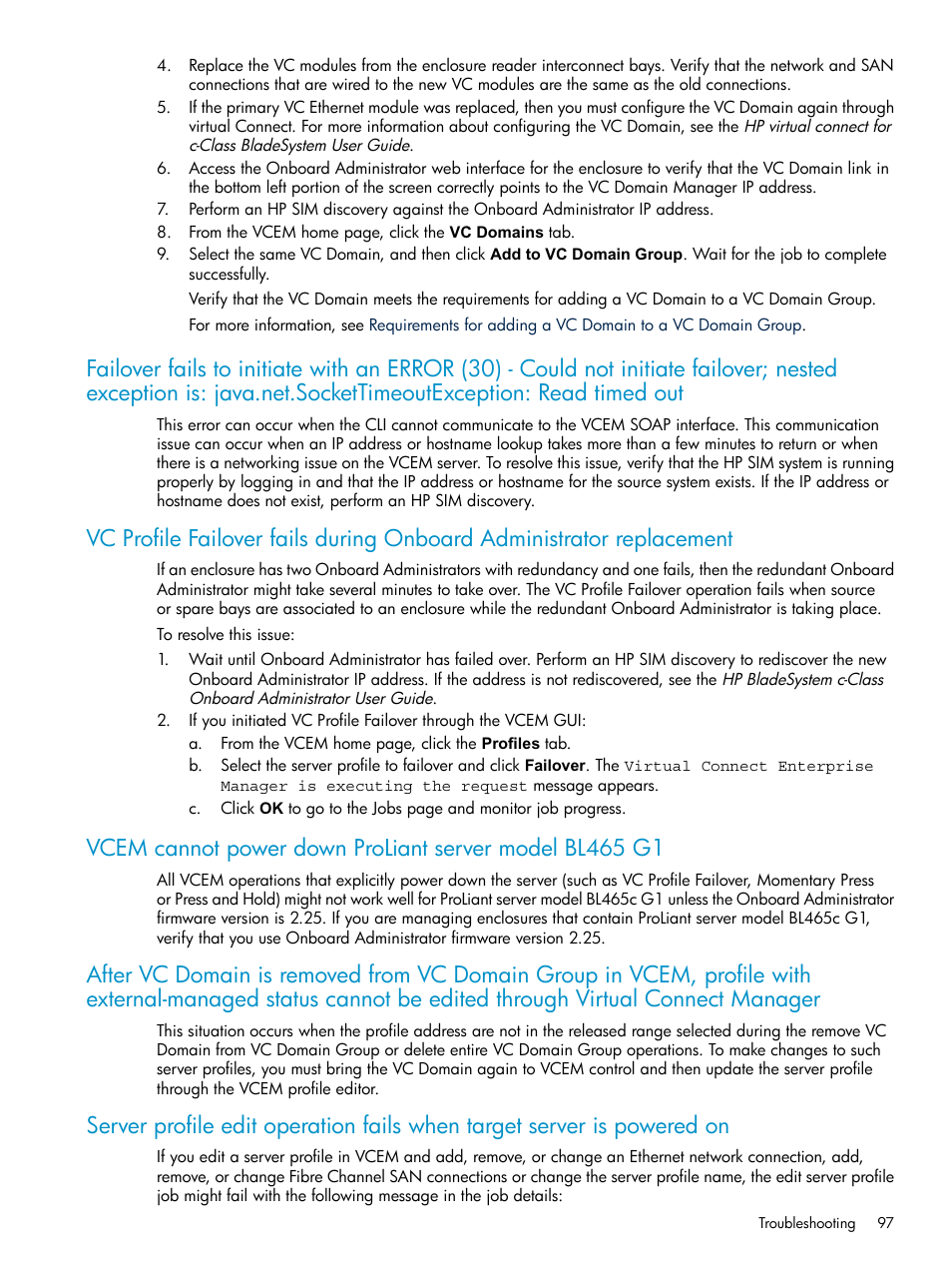 HP Virtual Connect Enterprise Manager Software User Manual | Page 97 / 111