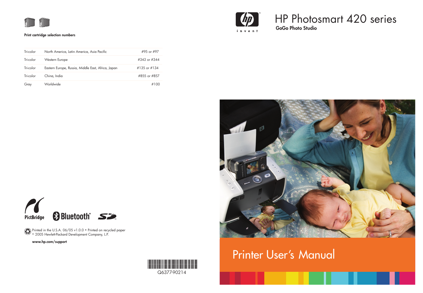 HP Photosmart 422 Portable Photo Studio User Manual | 61 pages