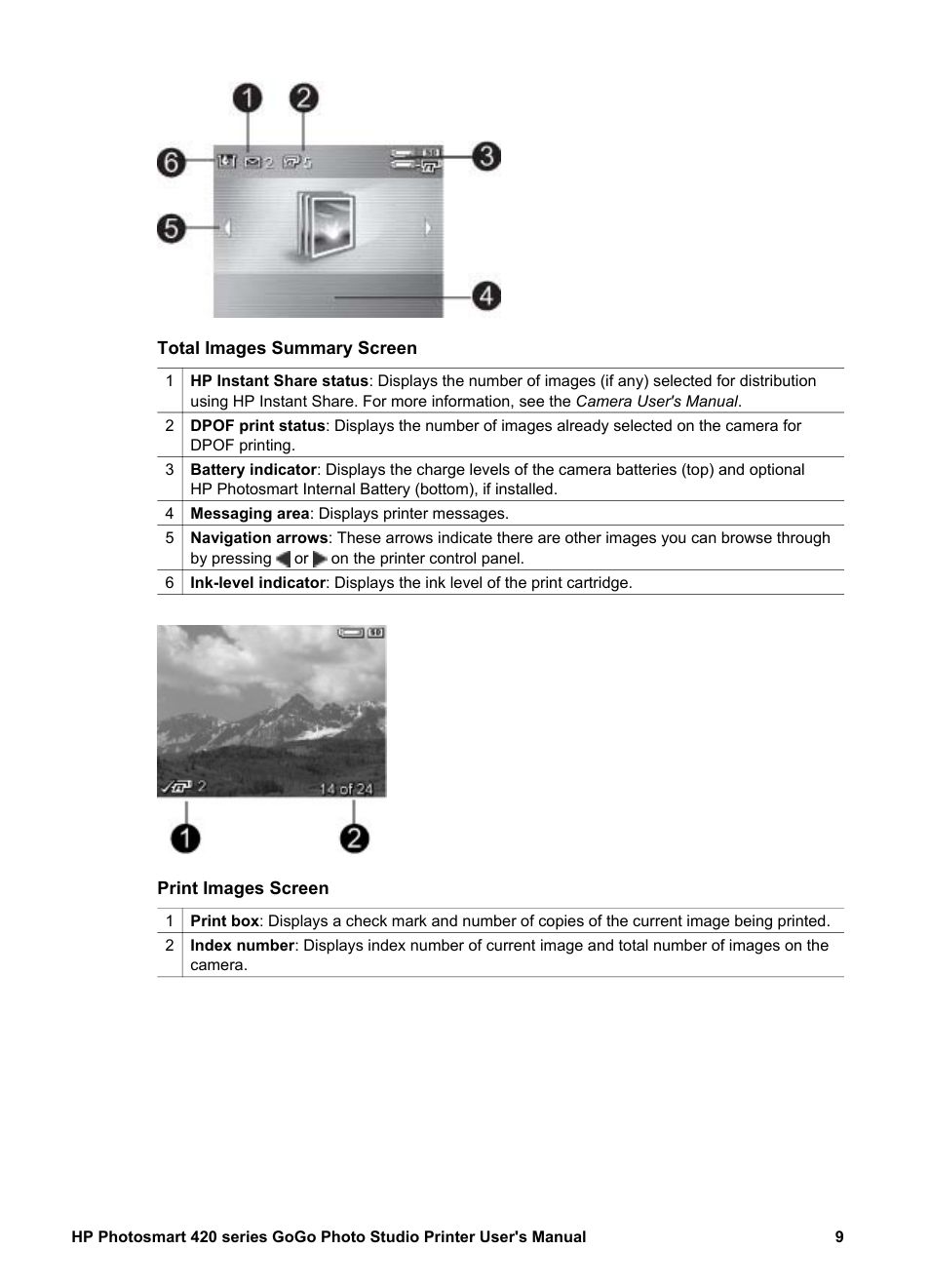 HP Photosmart 422 Portable Photo Studio User Manual | Page 14 / 61