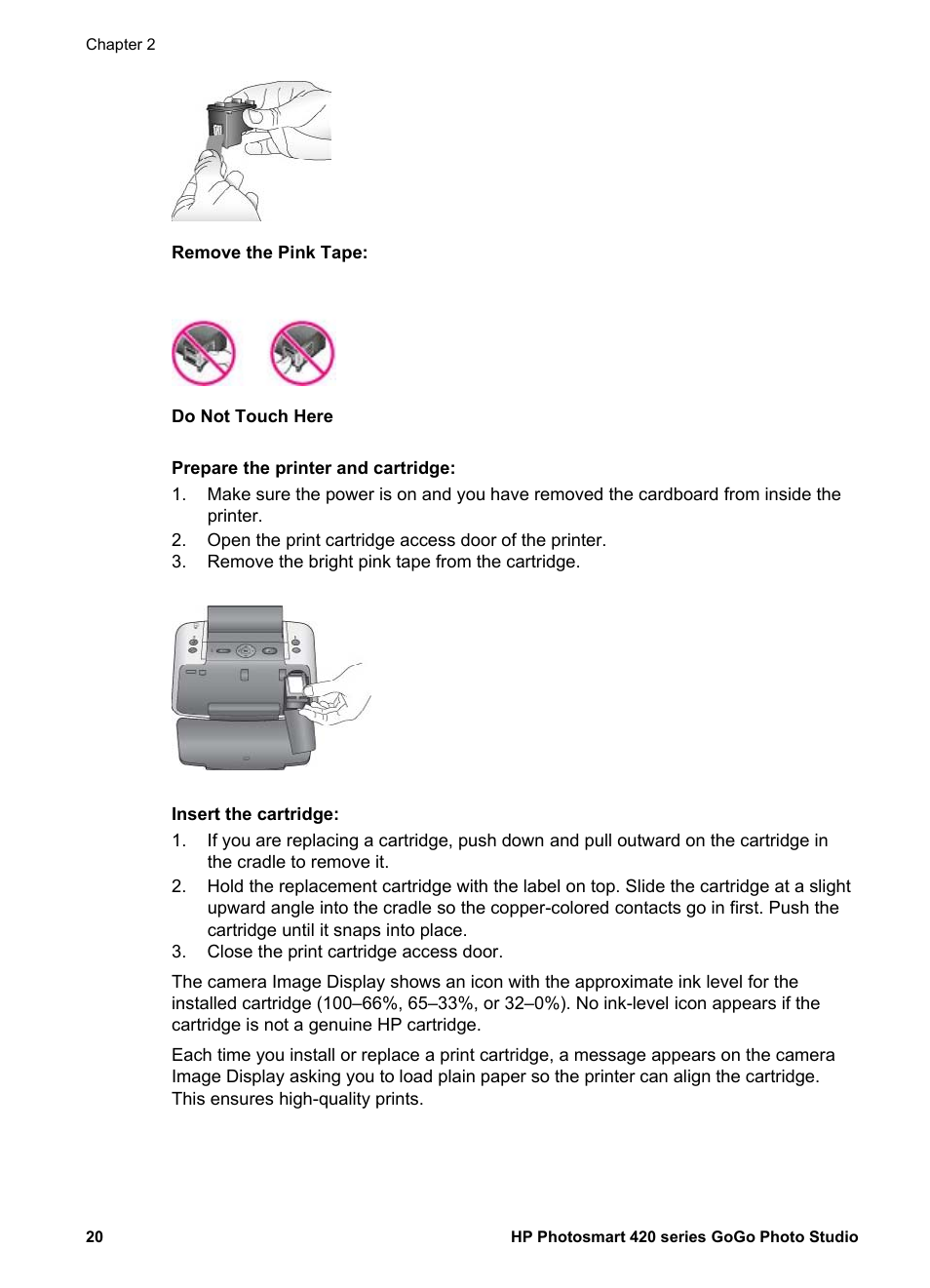 HP Photosmart 422 Portable Photo Studio User Manual | Page 25 / 61