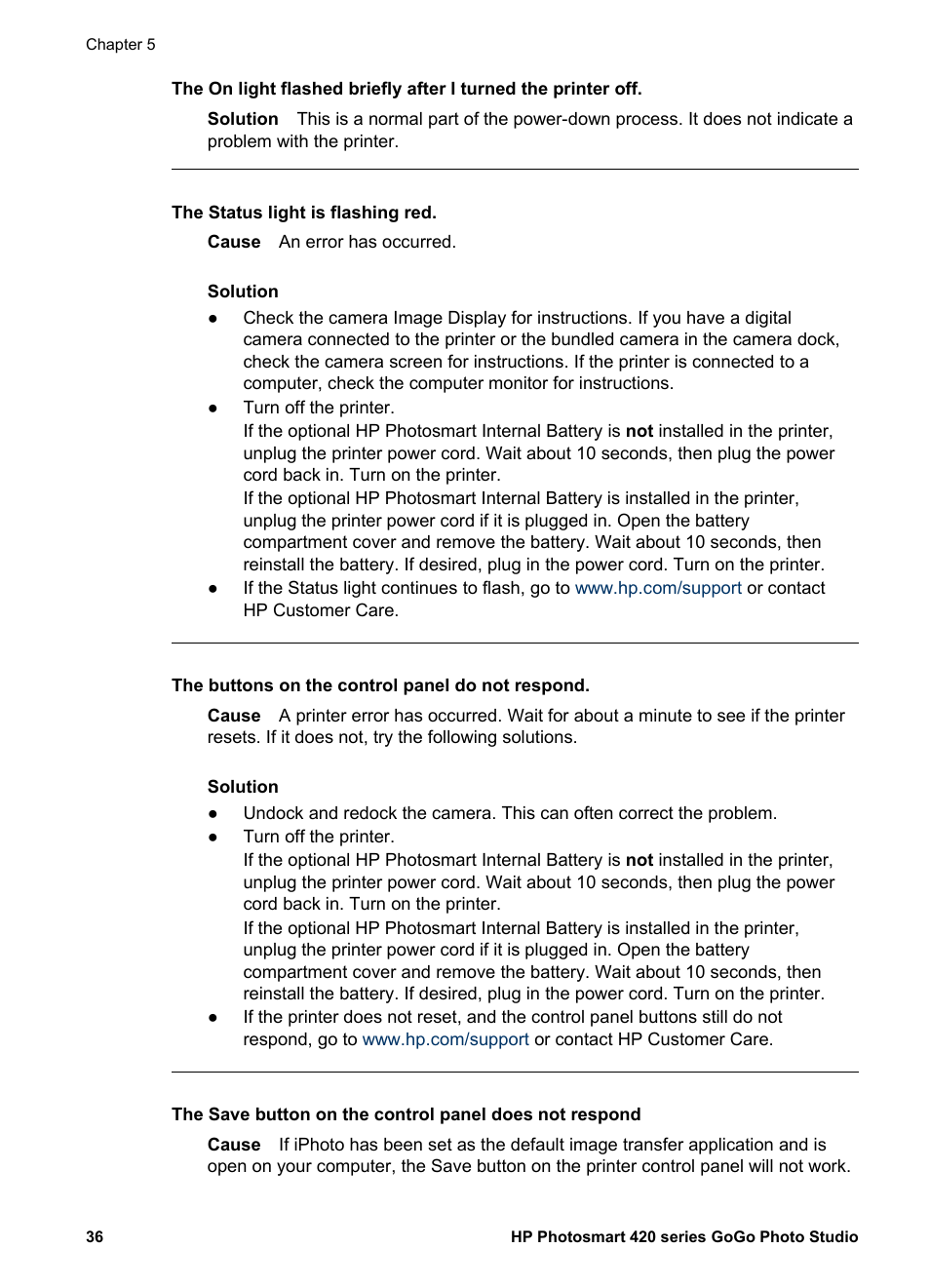 HP Photosmart 422 Portable Photo Studio User Manual | Page 41 / 61