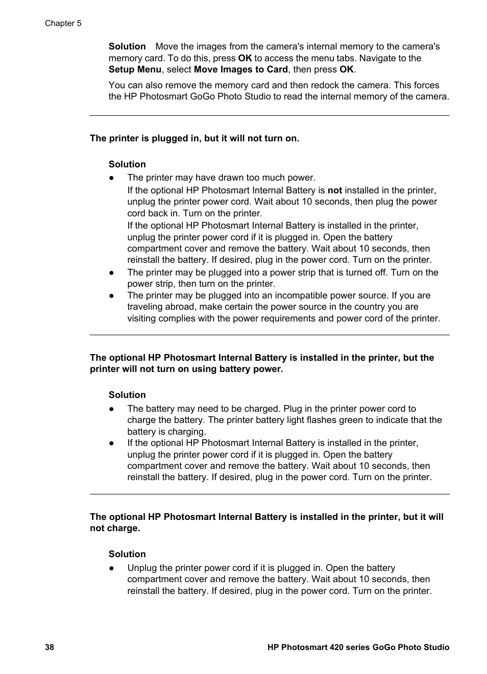 HP Photosmart 422 Portable Photo Studio User Manual | Page 43 / 61