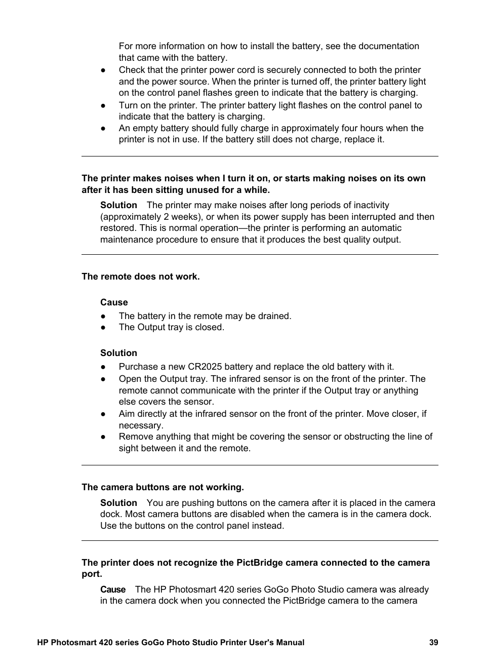 HP Photosmart 422 Portable Photo Studio User Manual | Page 44 / 61