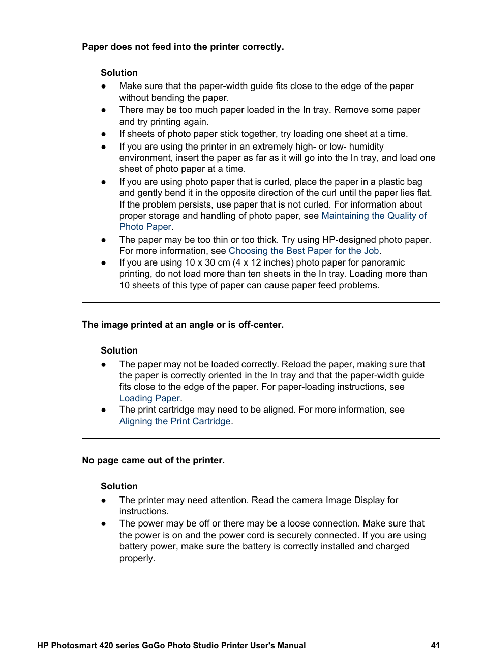 HP Photosmart 422 Portable Photo Studio User Manual | Page 46 / 61