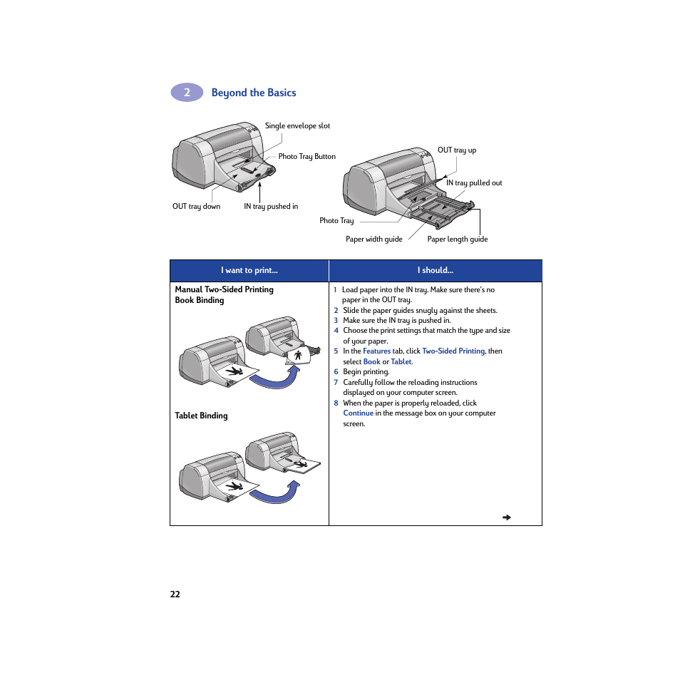 Beyond the basics | HP Deskjet 950c Printer User Manual | Page 28 / 74