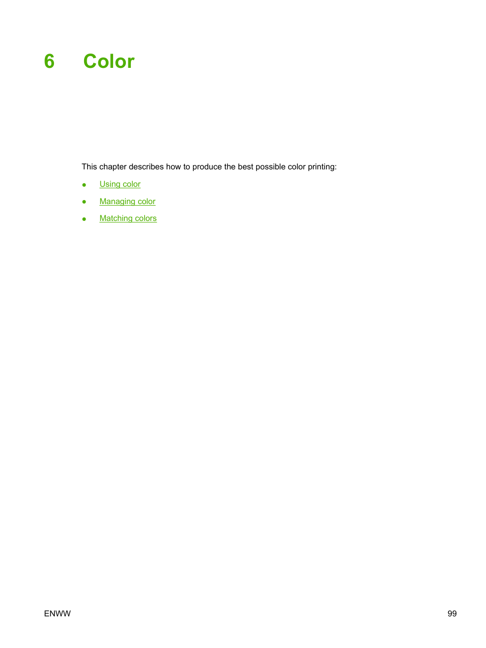 Color, 6 color, 6color | HP Color LaserJet 3800 Printer series User Manual | Page 113 / 226