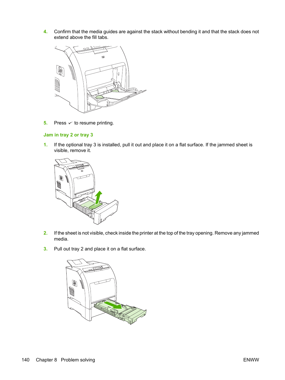 HP Color LaserJet 3800 Printer series User Manual | Page 154 / 226