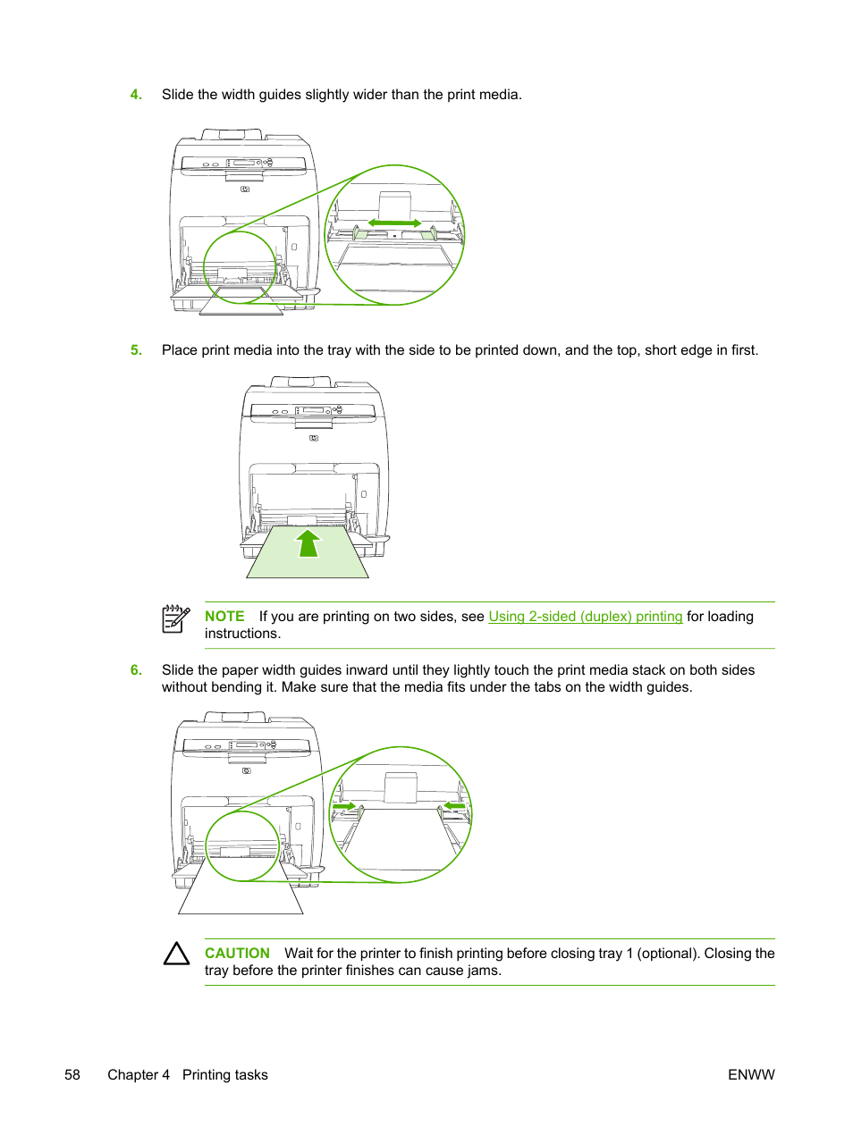 HP Color LaserJet 3800 Printer series User Manual | Page 72 / 226