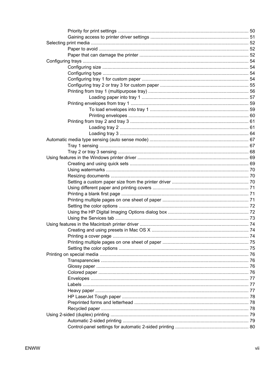 HP Color LaserJet 3800 Printer series User Manual | Page 9 / 226