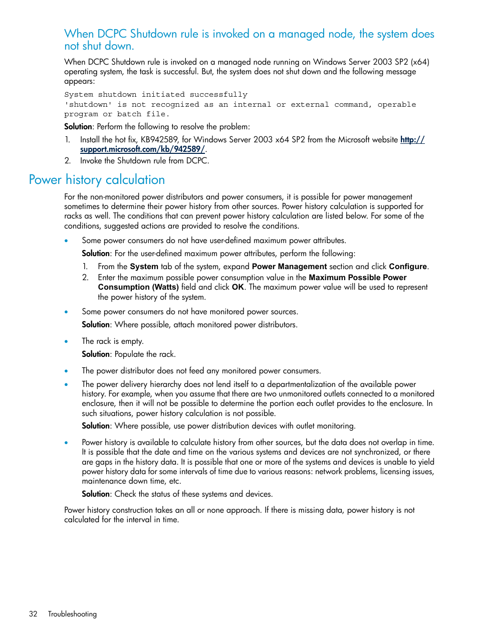 Power history calculation | HP Insight Control Software for Linux User Manual | Page 32 / 43