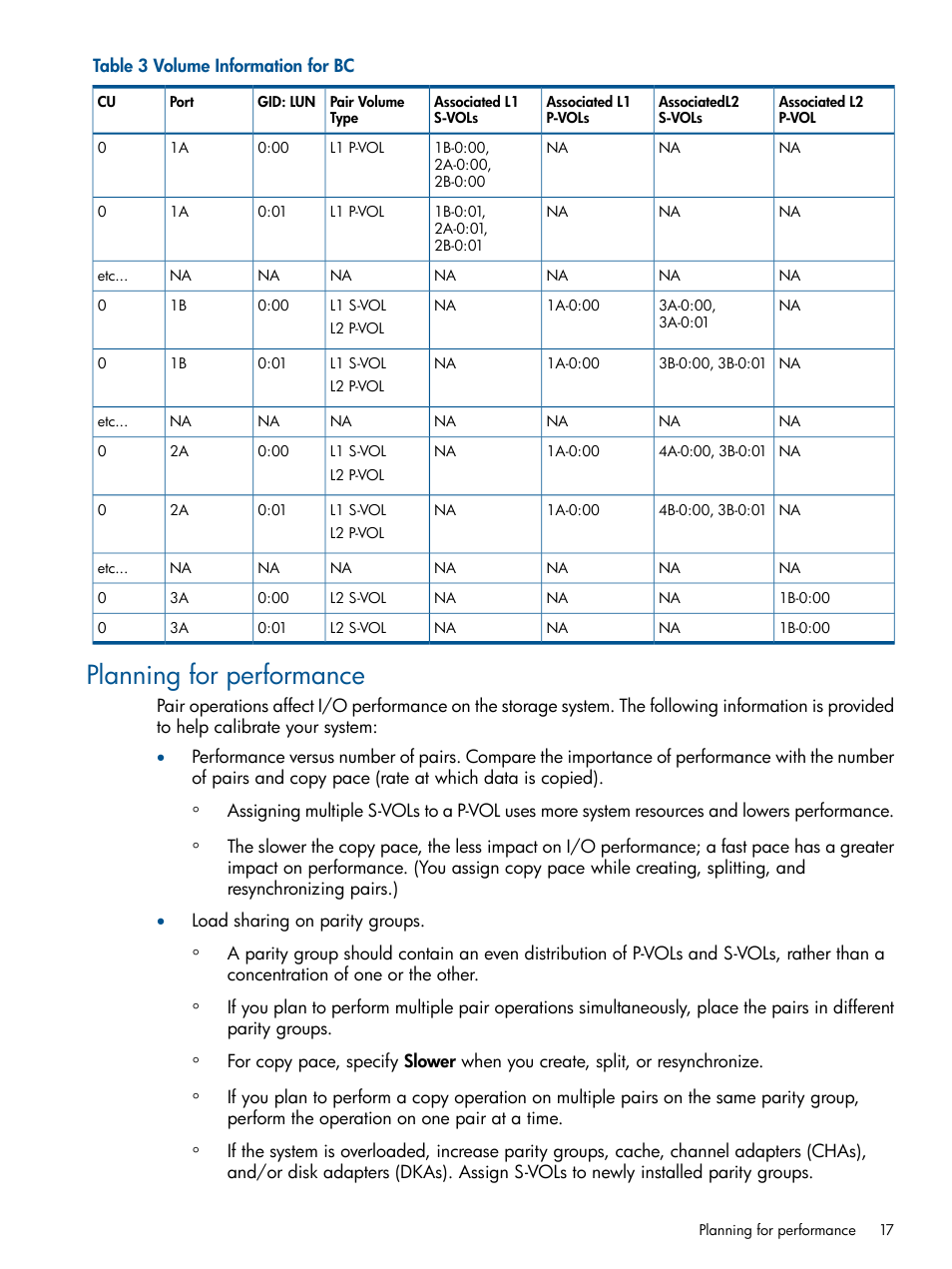 Planning for performance | HP XP P9500 Storage User Manual | Page 17 / 143