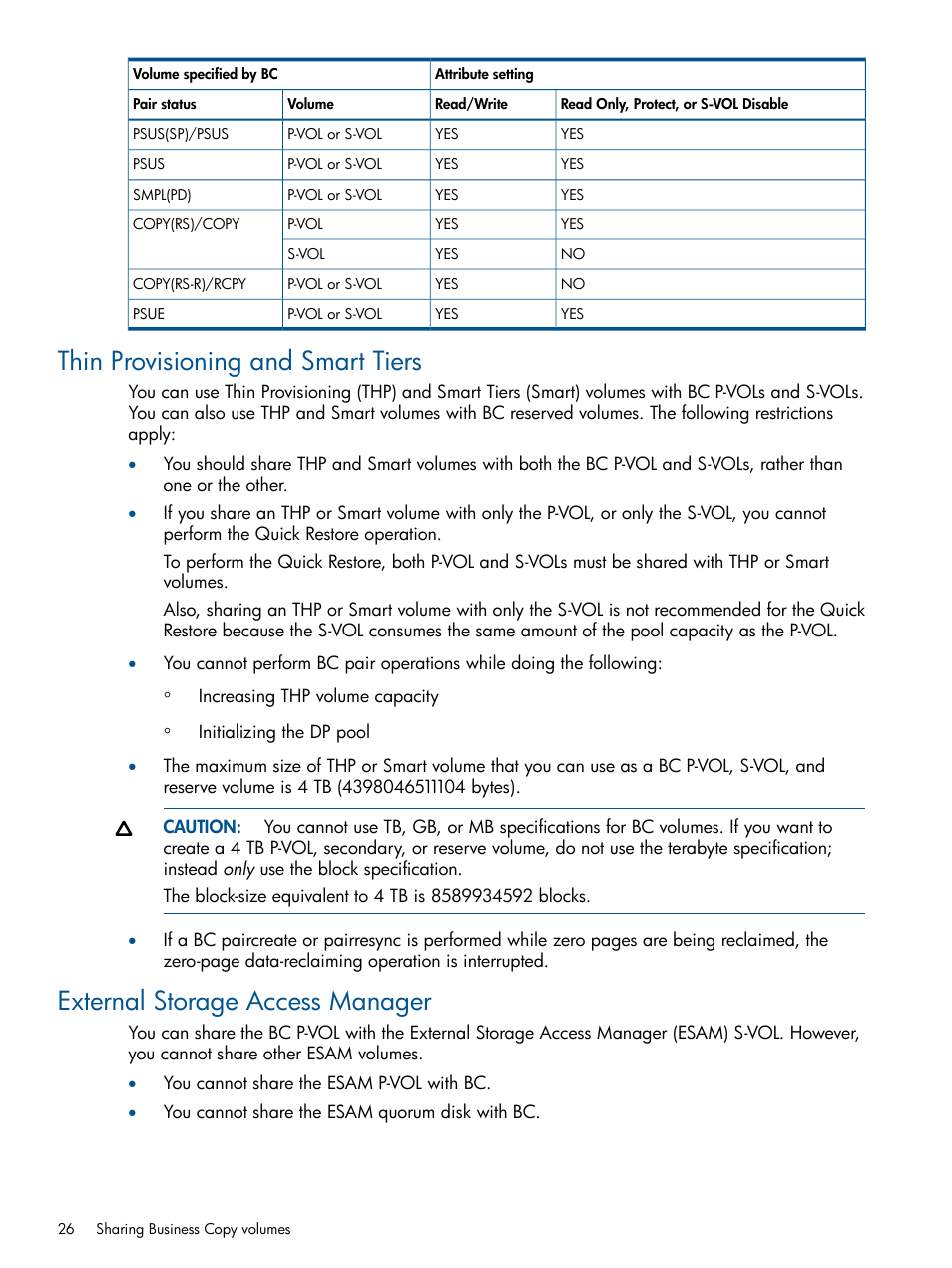 Thin provisioning and smart tiers, External storage access manager | HP XP P9500 Storage User Manual | Page 26 / 143