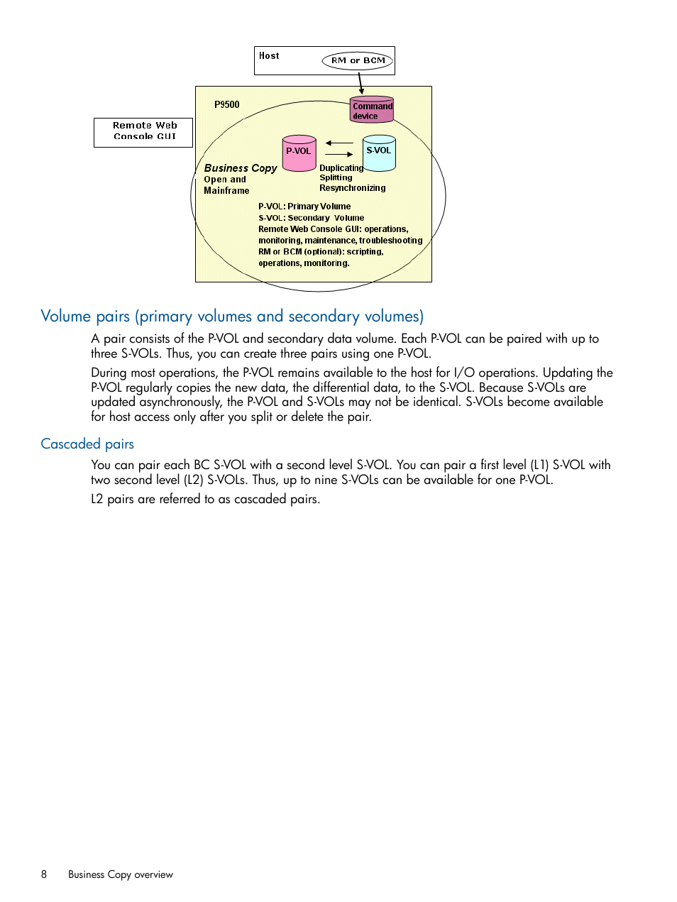 Cascaded pairs | HP XP P9500 Storage User Manual | Page 8 / 143