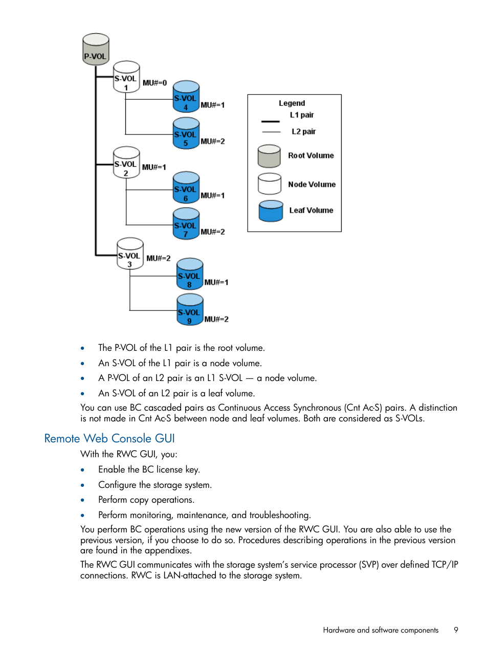 Remote web console gui | HP XP P9500 Storage User Manual | Page 9 / 143