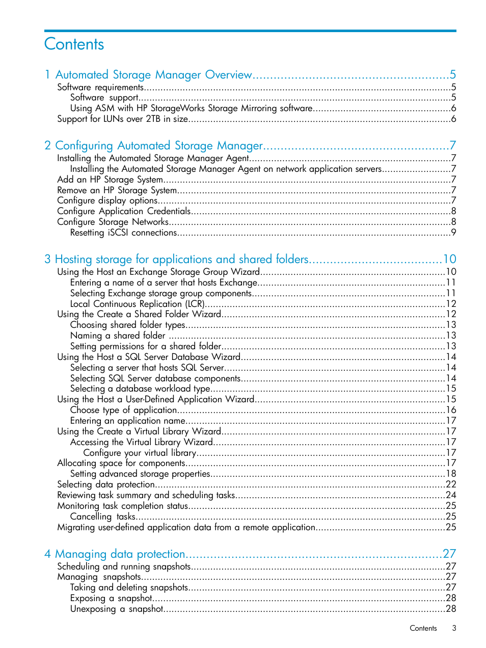 HP X1800sb G2 Network Storage Blade User Manual | Page 3 / 55