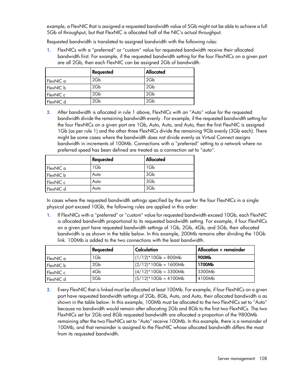 HP 1.10GB Virtual Connect Ethernet Module for c-Class BladeSystem User Manual | Page 108 / 195