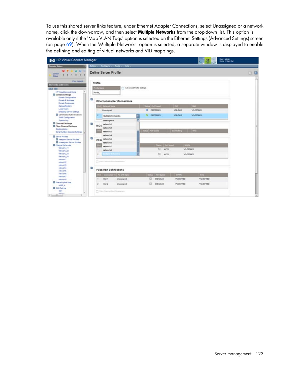 HP 1.10GB Virtual Connect Ethernet Module for c-Class BladeSystem User Manual | Page 123 / 195