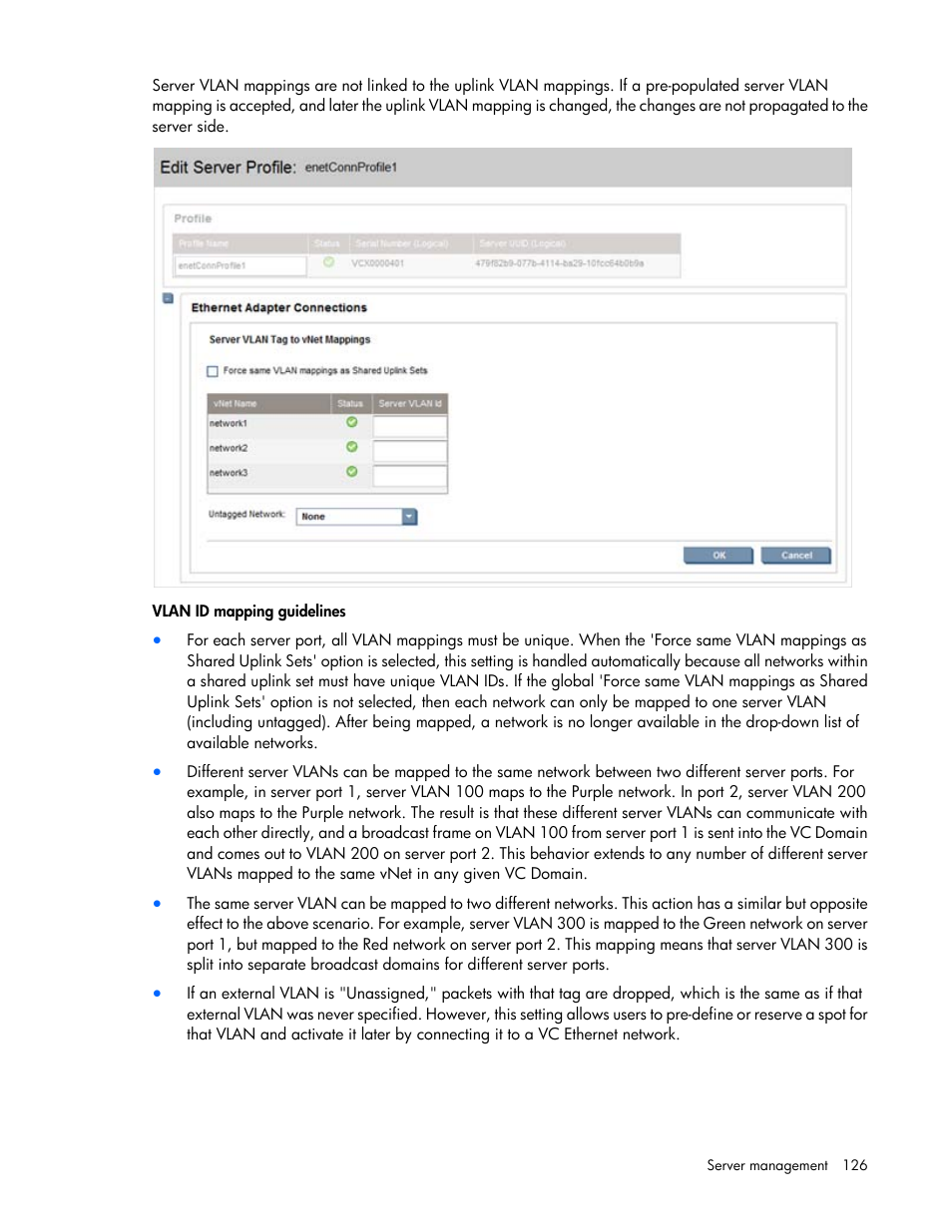 HP 1.10GB Virtual Connect Ethernet Module for c-Class BladeSystem User Manual | Page 126 / 195