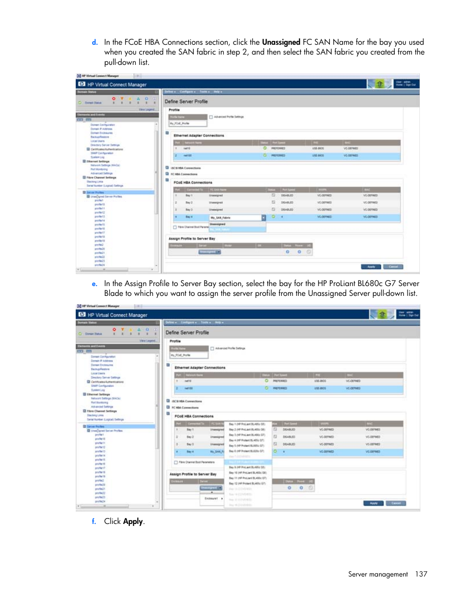 HP 1.10GB Virtual Connect Ethernet Module for c-Class BladeSystem User Manual | Page 137 / 195