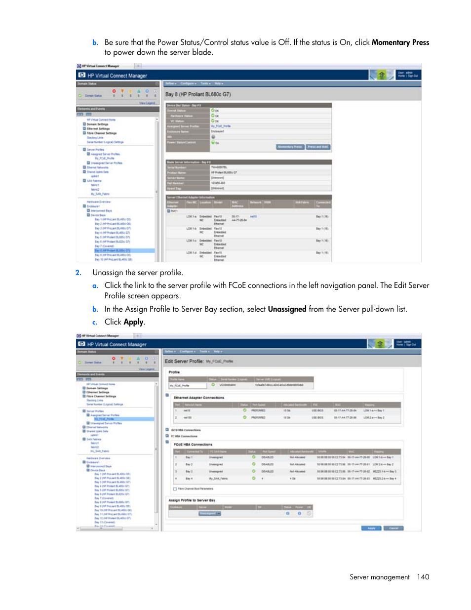 HP 1.10GB Virtual Connect Ethernet Module for c-Class BladeSystem User Manual | Page 140 / 195