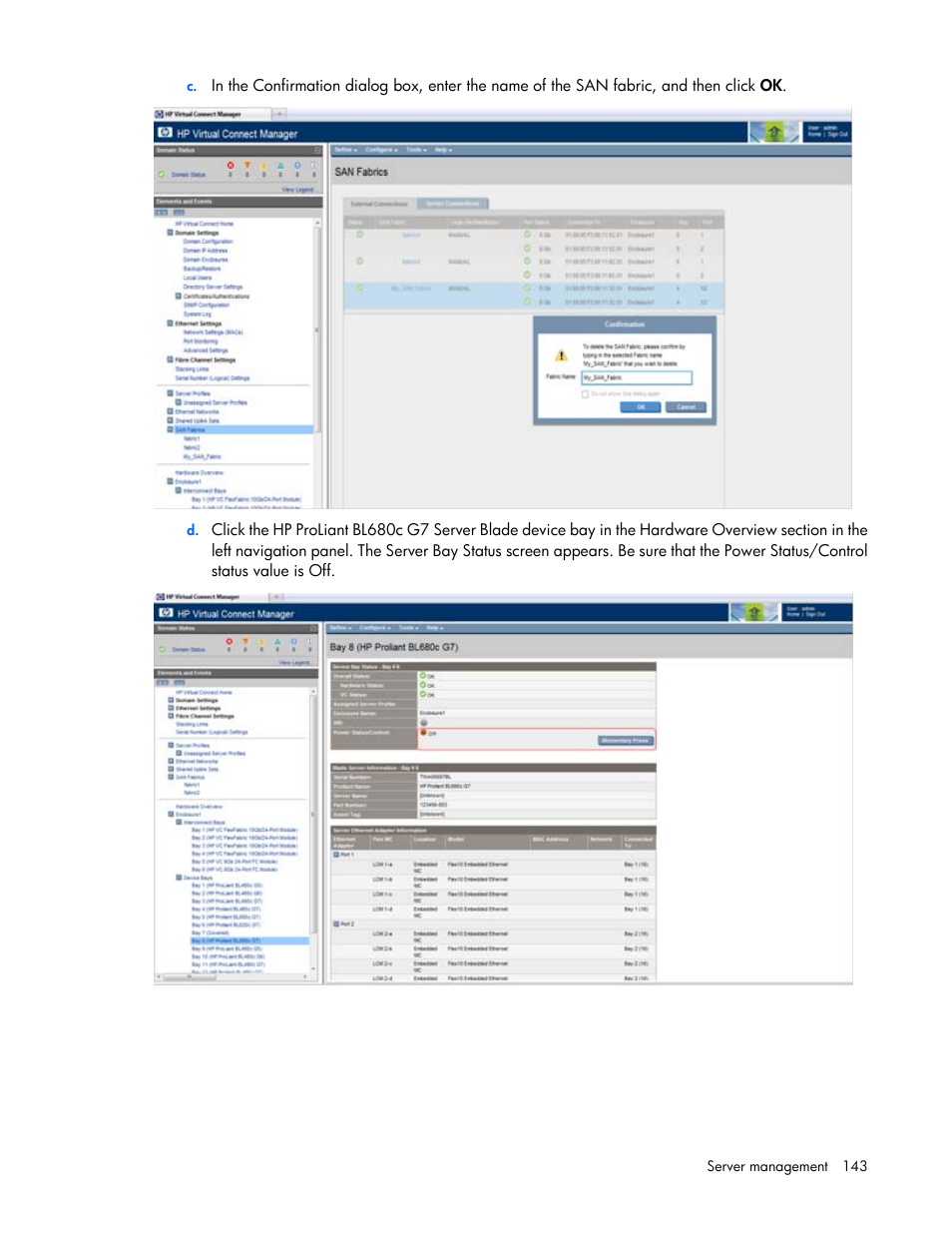 HP 1.10GB Virtual Connect Ethernet Module for c-Class BladeSystem User Manual | Page 143 / 195