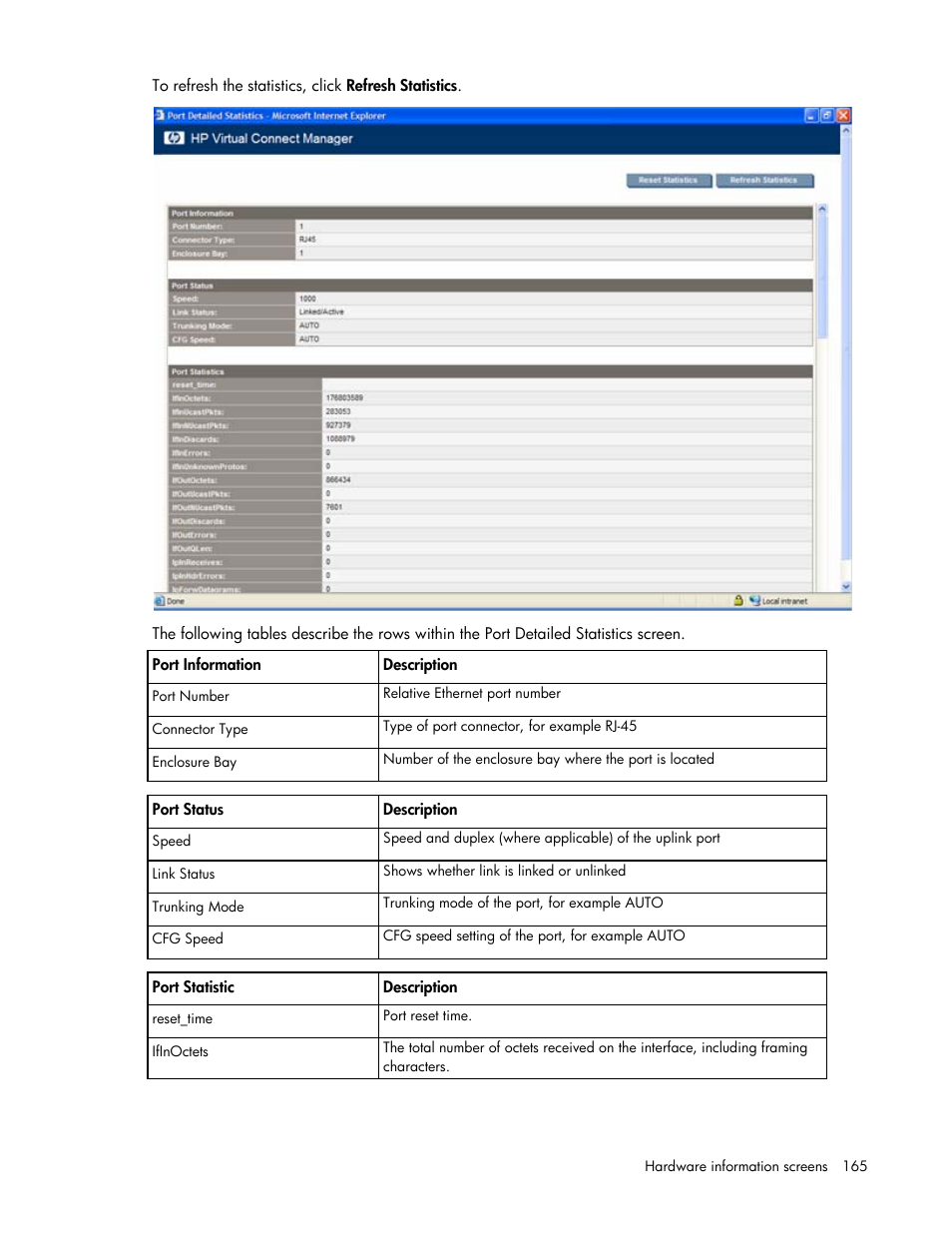 HP 1.10GB Virtual Connect Ethernet Module for c-Class BladeSystem User Manual | Page 165 / 195