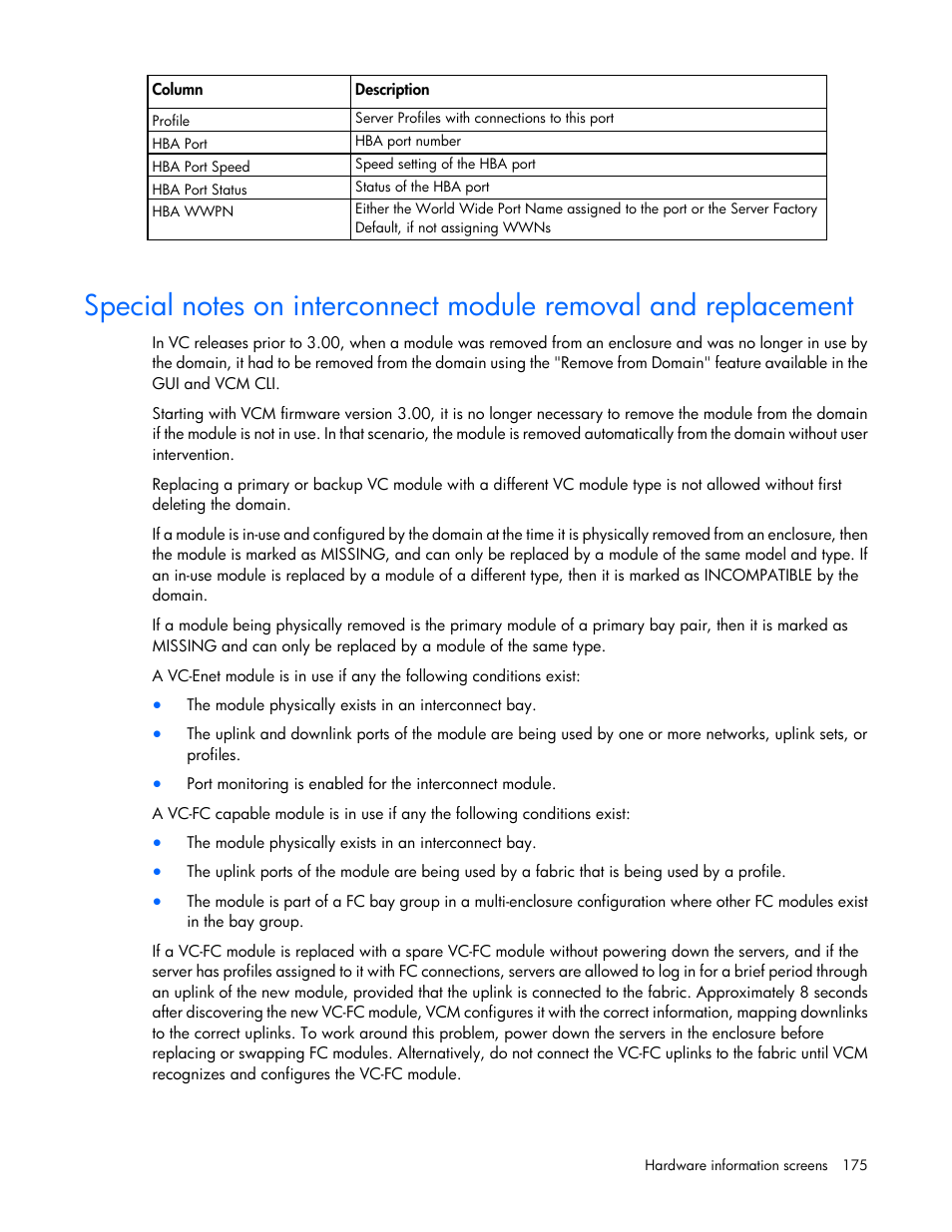 HP 1.10GB Virtual Connect Ethernet Module for c-Class BladeSystem User Manual | Page 175 / 195