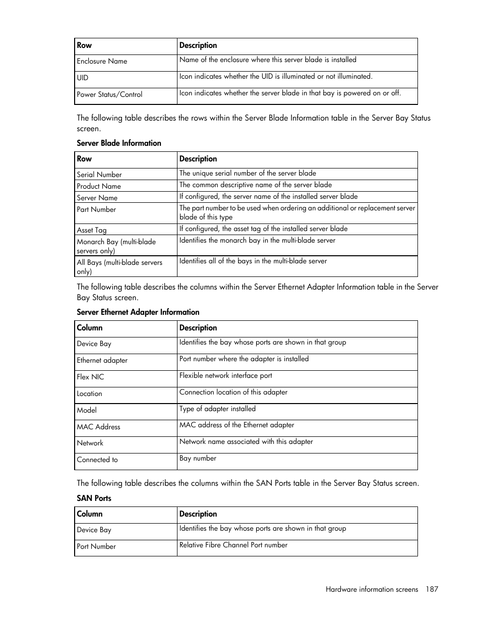 HP 1.10GB Virtual Connect Ethernet Module for c-Class BladeSystem User Manual | Page 187 / 195