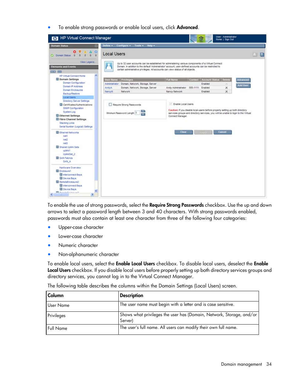 HP 1.10GB Virtual Connect Ethernet Module for c-Class BladeSystem User Manual | Page 34 / 195