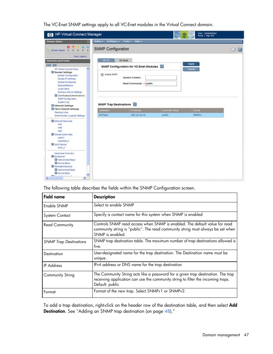 HP 1.10GB Virtual Connect Ethernet Module for c-Class BladeSystem User Manual | Page 47 / 195