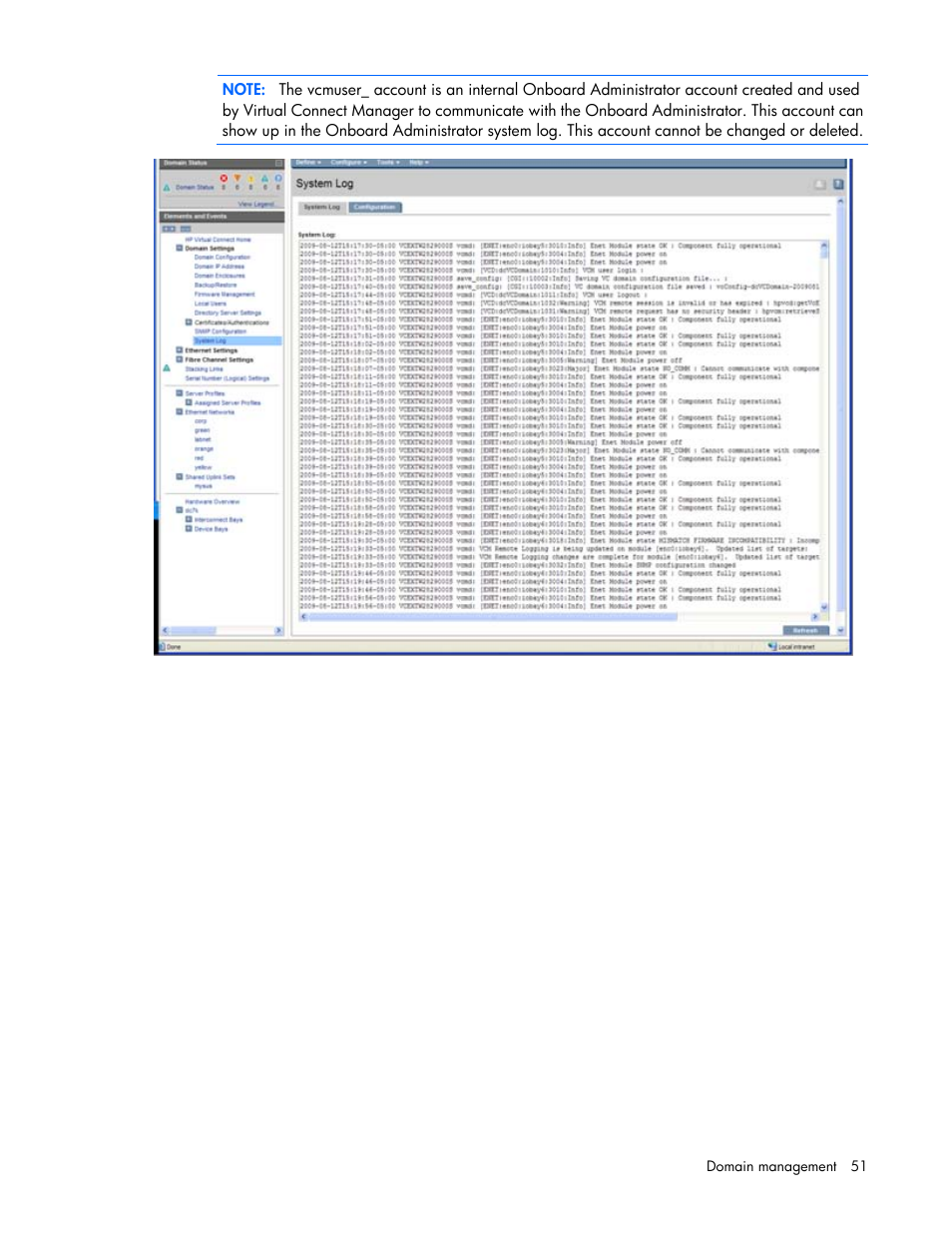 HP 1.10GB Virtual Connect Ethernet Module for c-Class BladeSystem User Manual | Page 51 / 195