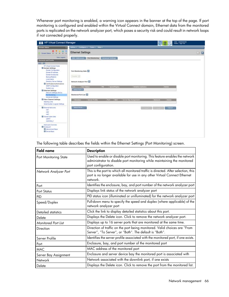 HP 1.10GB Virtual Connect Ethernet Module for c-Class BladeSystem User Manual | Page 66 / 195