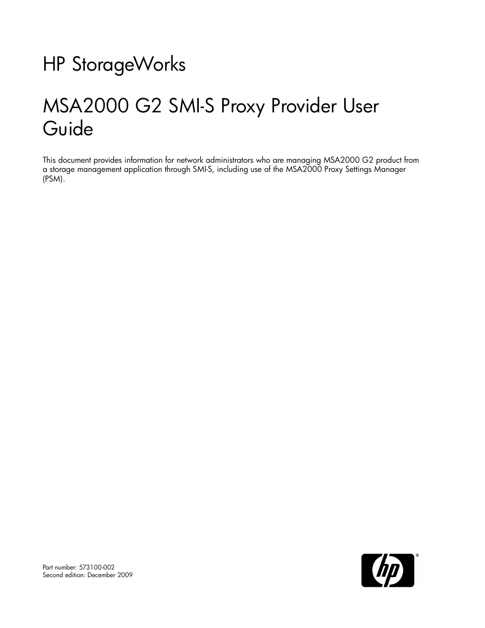 HP 2000SA G2-Modular-Smart-Array User Manual | 48 pages