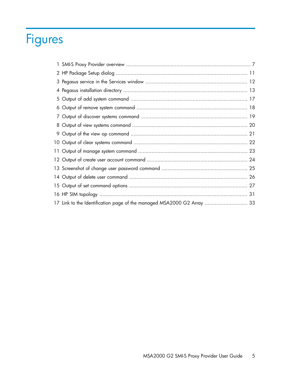 Figures | HP 2000SA G2-Modular-Smart-Array User Manual | Page 5 / 48