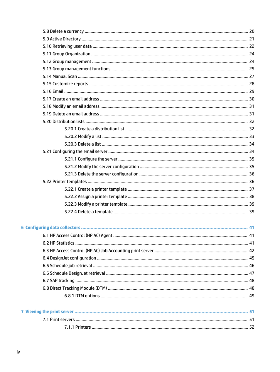 HP Access Control User Manual | Page 4 / 169