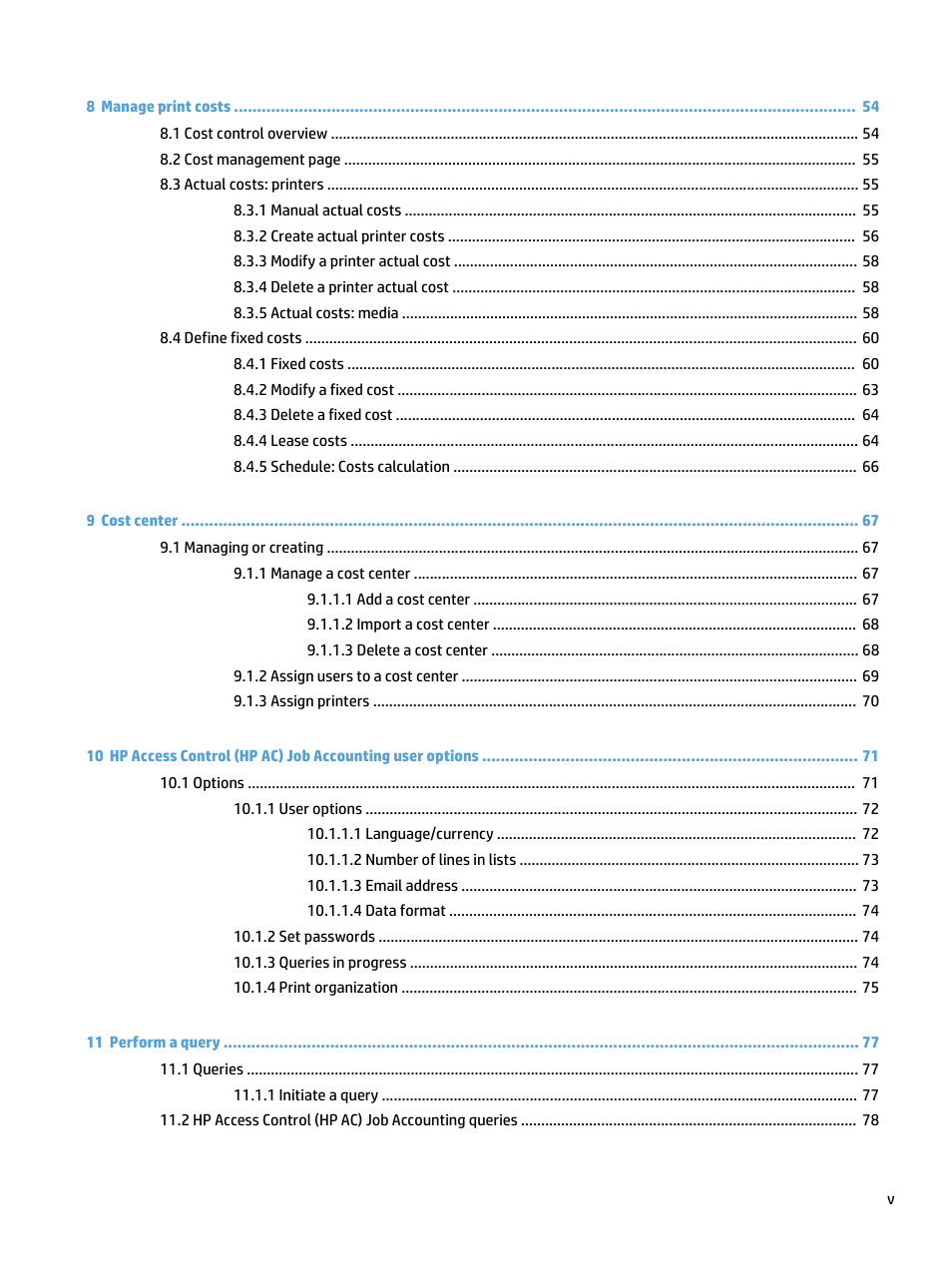 HP Access Control User Manual | Page 5 / 169