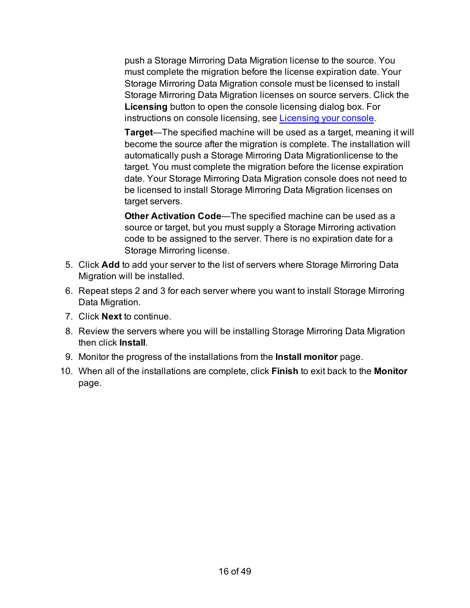 HP Storage Mirroring V5 Software User Manual | Page 16 / 49
