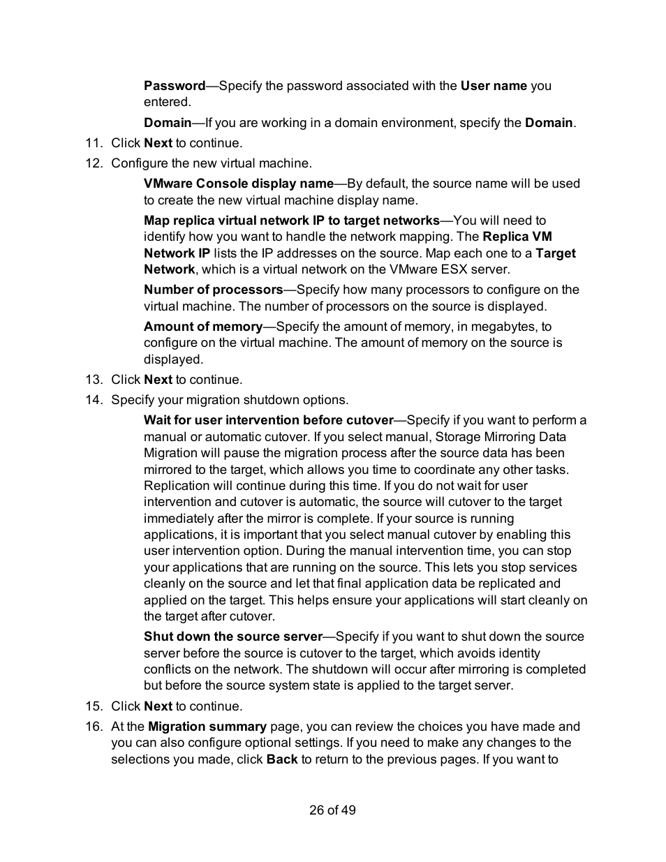 HP Storage Mirroring V5 Software User Manual | Page 26 / 49