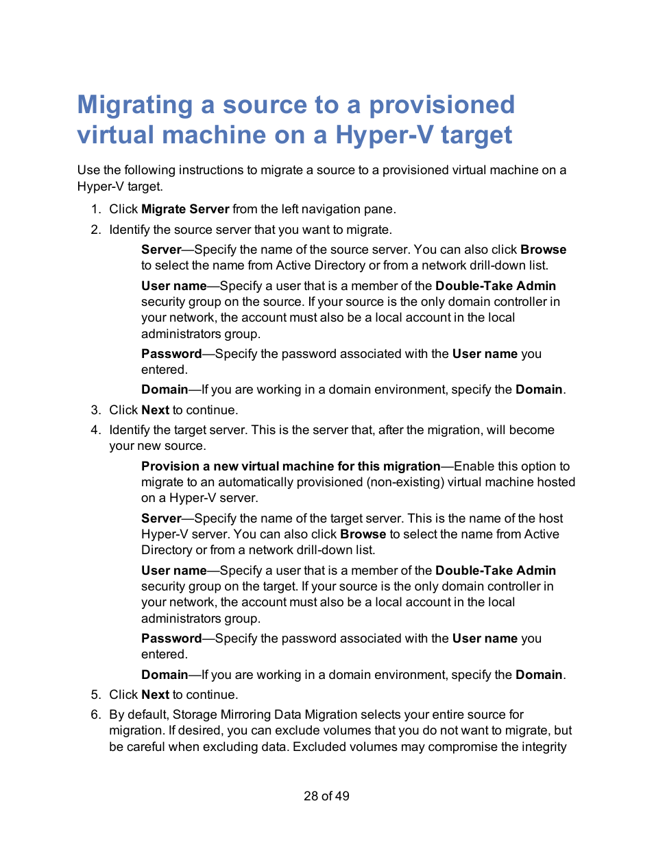 HP Storage Mirroring V5 Software User Manual | Page 28 / 49