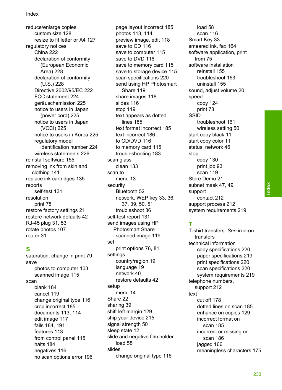 HP Photosmart C8180 All-in-One Printer User Manual | Page 234 / 235