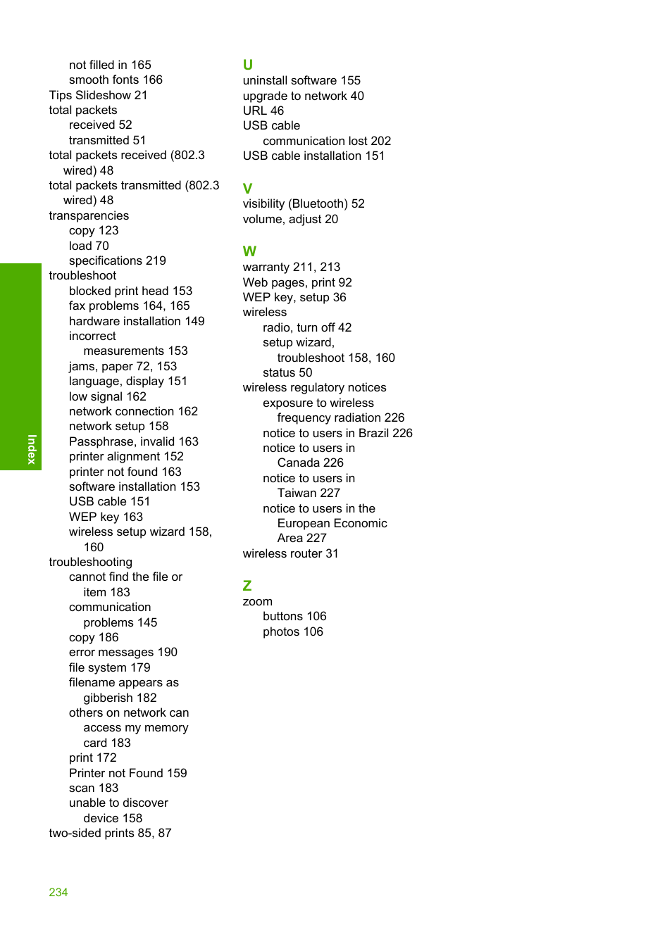HP Photosmart C8180 All-in-One Printer User Manual | Page 235 / 235